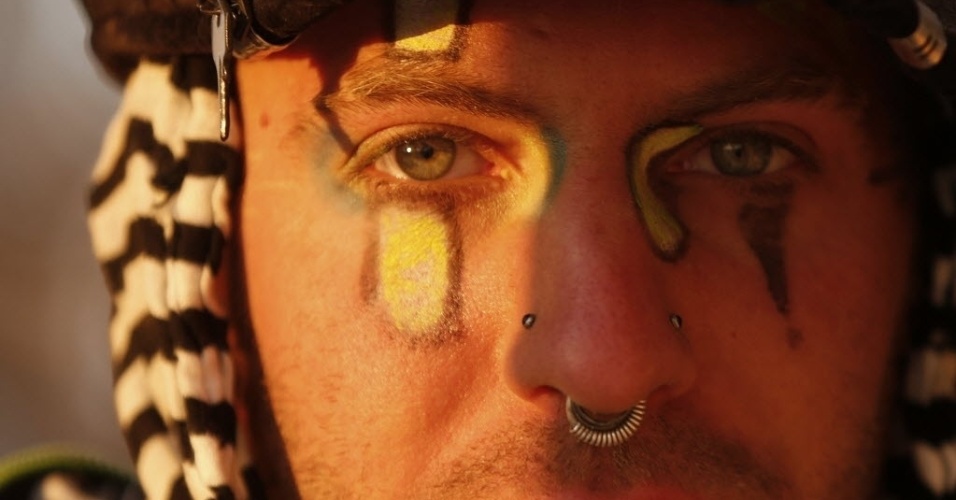 O festival de arte, tecnologia e música Burning Man começou nesta segunda-feira (27), em Black Rock City, Nevada, nos Estados Unidos. Neste ano, o festival espera receber 60 mil pessoas - REUTERS/Jim Urquhart