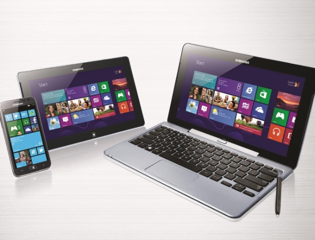 Fabricantes, como a Samsung, apresentaram diversos eletrônicos (smartphones e tablets) com Windows - Samsung/EFE