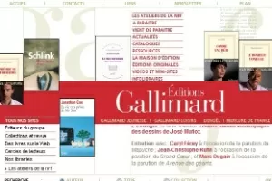 Site da editora francesa Gallimard (ago/12) - Reprodução/Gallimard.fr
