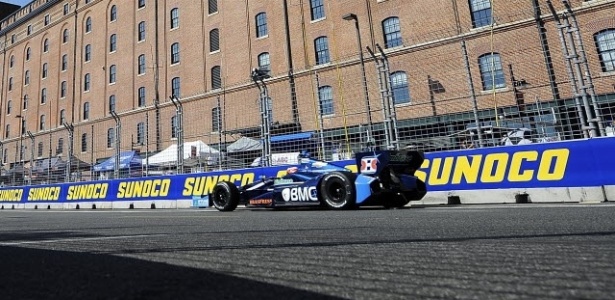 Rubens Barrichello participa de treino da Fórmula Indy em Baltimore - Jared C. Tilton/AFP