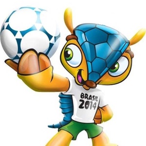 Tatu-bola, ainda sem nome, que será a mascote oficial da Copa de 2014