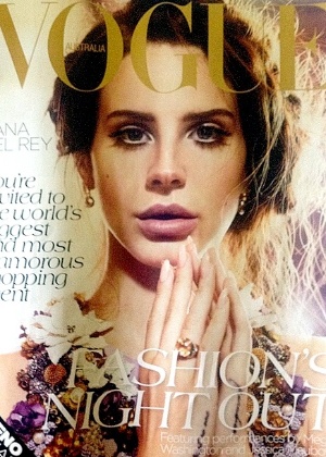 Lana Del Rey na capa da "Vogue Australia" de Outubro (2/9/12) - Reprodução
