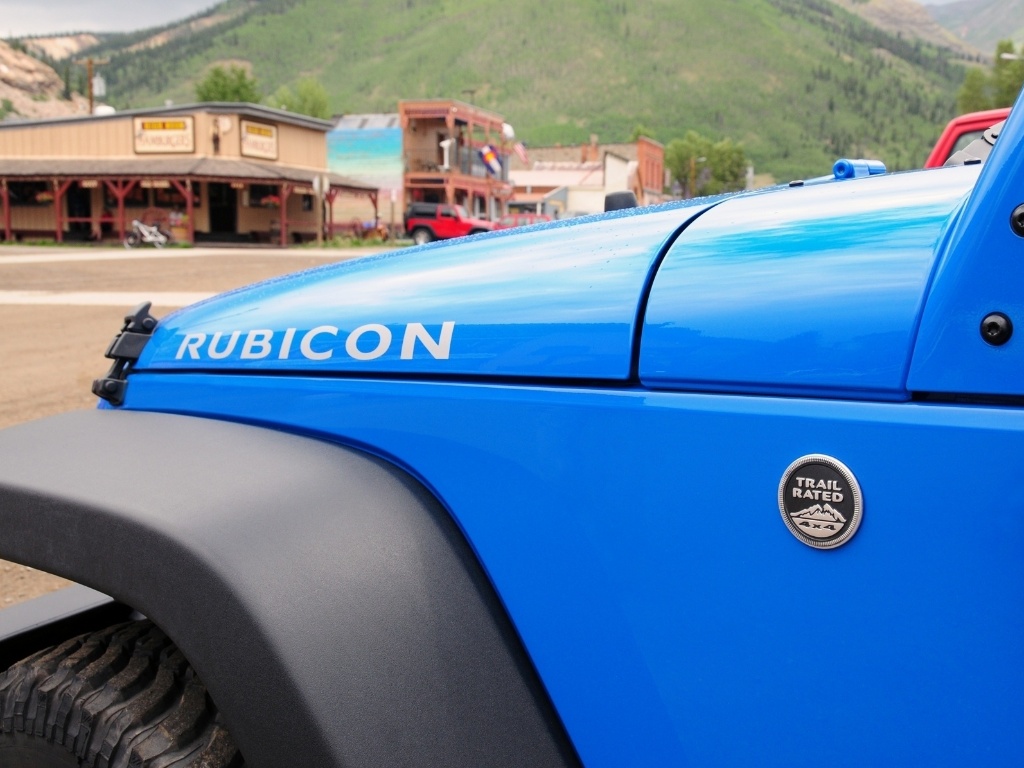 Detalhe do Jeep Wrangler Unlimited Rubicon: versão mais preparada para o off-road que o Wrangler Unlimited vendido no Brasil, seu nome é em homenagem à famosa trilha Rubicon, localizada nas montanhas de Sierra Nevada, na California - Murilo Góes/UOL