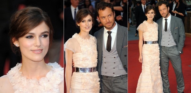 Keira Knightley e Jude Law prestigiaram a première do filme "Anna Karenina" em Londres (4/9/12) - Getty Images