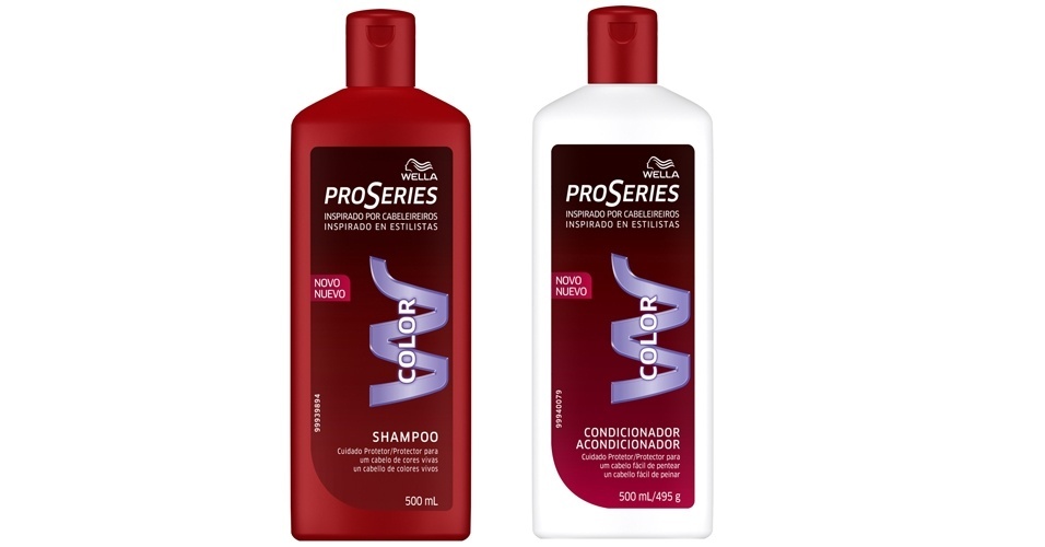 Shampoo e condicionador Linha Color Wella ProSeries - Divulgação