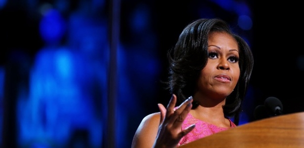 Primeira-dama, Michelle Obama, faz discurso durante primeiro dia da Convenção do Partido Democrata