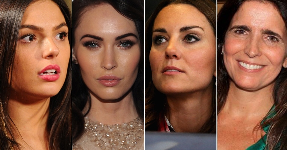 Designers comentam sobrancelhas de famosas - Divulgação/TV Globo, Getty Images e AgNews