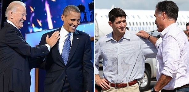 Na disputa de estilo entre os candidatos na eleição presidencial dos Estados Unidos, Barack Obama e Paul Ryan levaram a melhor - AFP