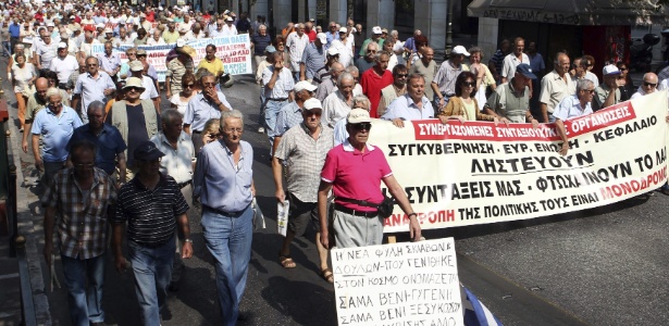 Na Grécia, o partido Syriza promete cancelar o programa de austeridade no país - Pantelis Saitas/EFE