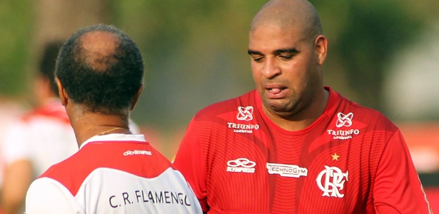 Adriano participa de últimas etapas de preparação para fazer reestreia pelo Flamengo - Maurício Val/VIPCOMM