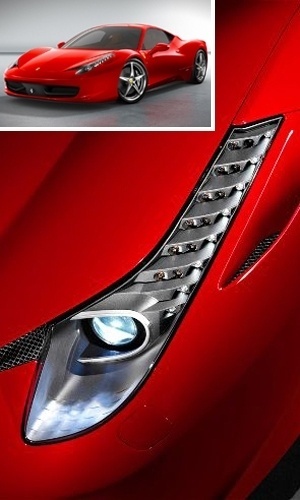 Além de pagar mais de R$ 1 milhão pelo carro, ainda é preciso ter muito cuidado: cada farol da Ferrari 458 Italia custa R$ 22.360 -- R$ 1.120 a mais que o preço de tabela de um Ford Ka 1.0 zero km (R$ 21.240) - Divulgação