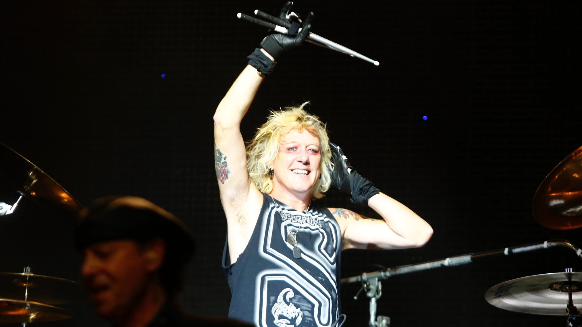 O baterista James Kottak se apresenta no show do Scorpions em Belo Horizonte (11/9/12) - Marcus Desimoni/UOL