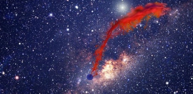 Buraco negro na Via Láctea "ameaça engolir estrela e planetas em formação" - Divulgação