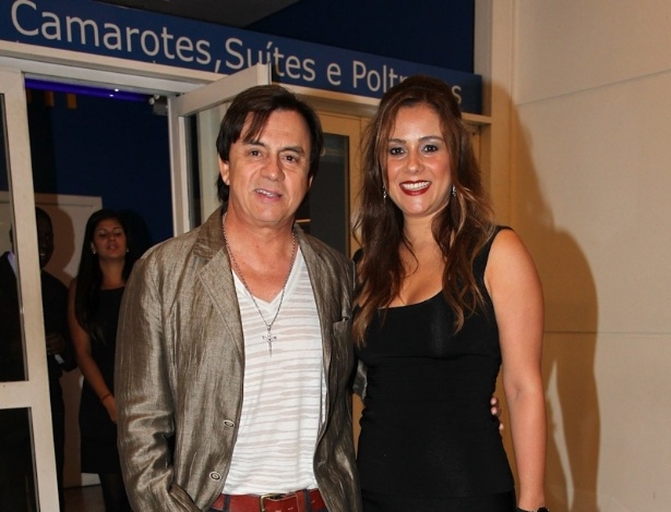 O cantor Chitãozinho e a mulher Márcia vão ao show da Taylor Swift no Rio de Janeiro (13/9/12) - Manuela Scarpa/Foto Rio News
