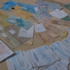 Cheques e vales encontrados durante apreensão realizada pela operação Jackpot 2 em Goiânia - Antonio Cruz/ABr