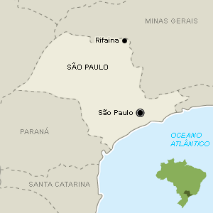 Rifaina está a 464 km de São Paulo - Arte UOL