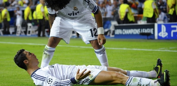 Cristiano Ronaldo definiu a vitória do Real Madrid sobre o Manchester City por 3 a 2 - REUTERS/Felix Ordonez