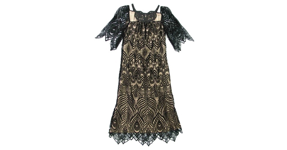 Inspire-se no estilo de Débora (Nathalia Dill) e aposte em um vestido preto com renda e transparência, como este da Duby Novak, que custa R$ 4.445 (www.dubynovak.com). Preço pesquisado em setembro de 2012 e sujeito a alterações - Divulgação