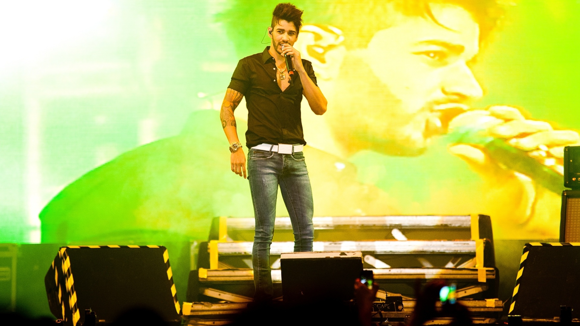 Cerca de 11 mil pessoas assistiram a apresentação de Gusttavo Lima em Porto Alegre (20/9/12) - Edu Defferrari/Divulgação