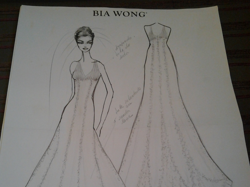 Croqui da estilista Bia Wong - Bia Wong/Divulgação