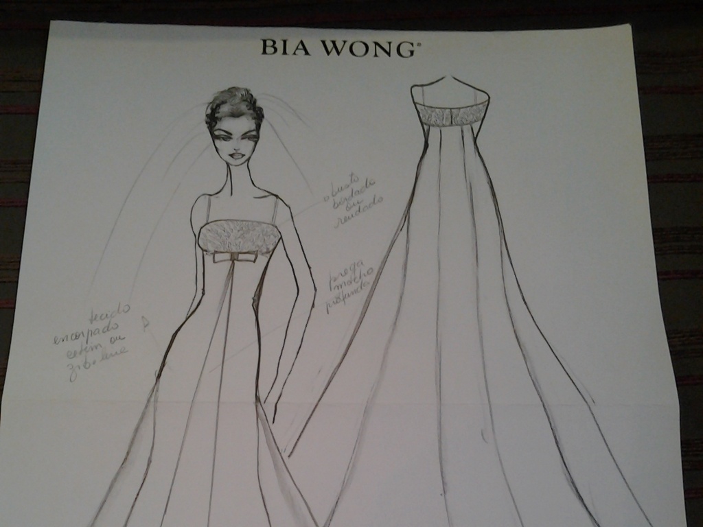 Croqui da estilista Bia Wong - Bia Wong/Divulgação