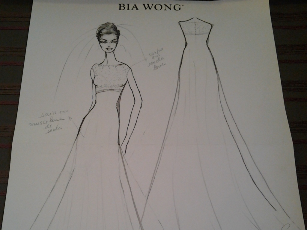 Croqui da estilista Bia Wong - Bia Wong/Divulgação