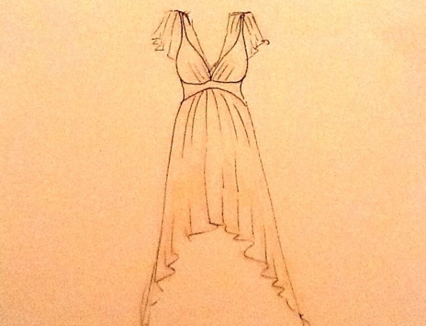 Croqui da estilista Carol Nasser - Carol Nasser/Divulgação