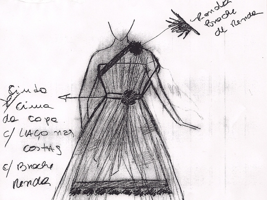 Croqui do estilista Lucas Anderi - Lucas Anderi/Divulgação