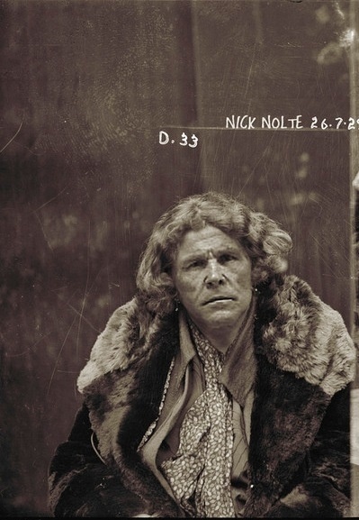 Nick Nolte em imagem da série "Mug Shot Dopplegangers", do artista Michael Jason Enriquez (21/9/12) - Reprodução/mistermichaeljason.com