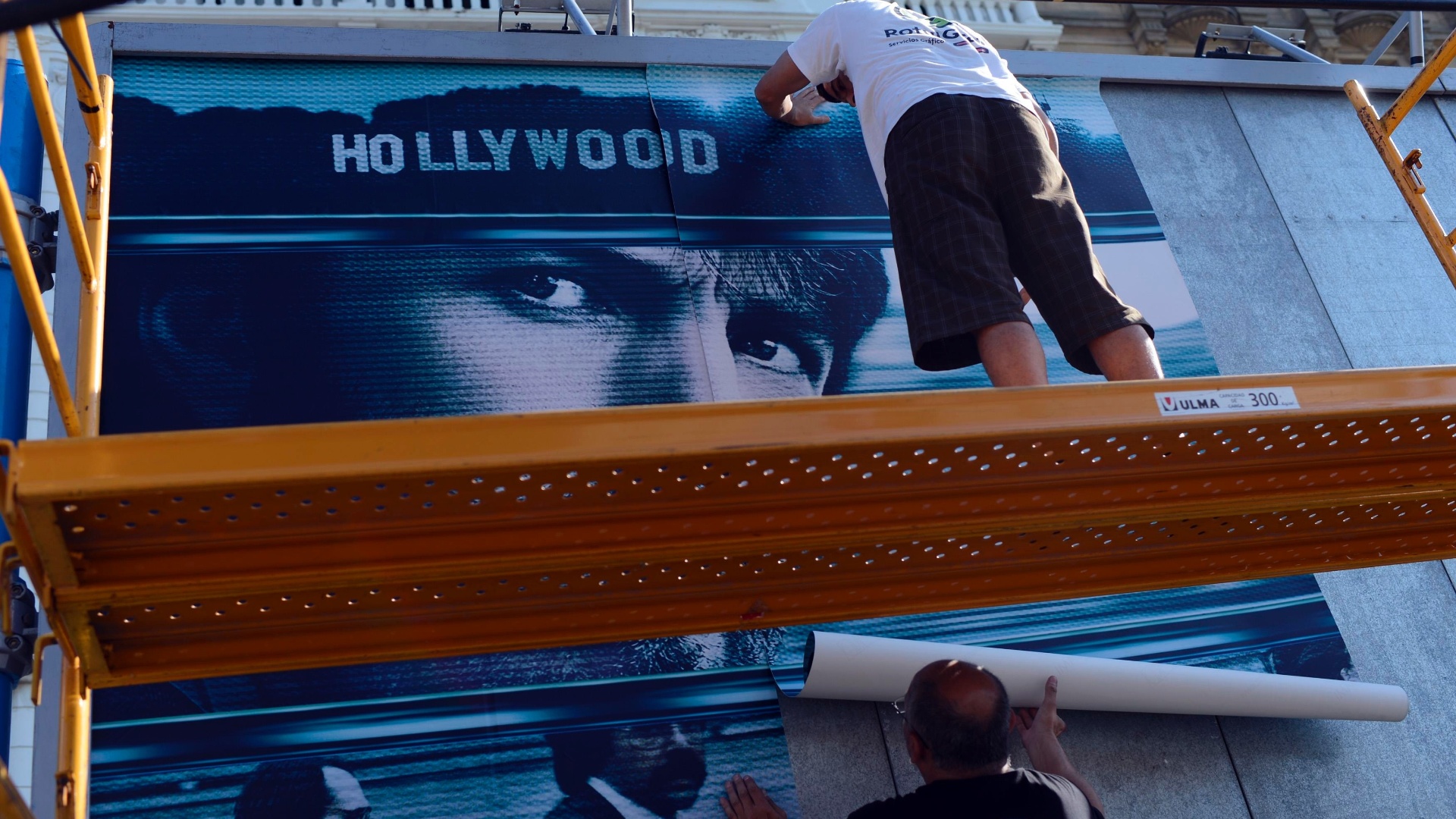 Preparativos para a 60ª edição do Festival de San Sebastián, na Espanha (20/9/12) - Vincent West/Reuters