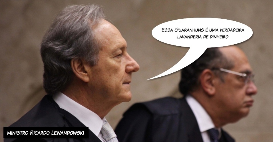 24.set.2012 - "Essa Guaranhuns é uma verdadeira lavanderia de dinheiro", disse o ministro Ricardo Lewandowski sobre a empresa acusada de participar de lavagem de dinheiro no mensalão