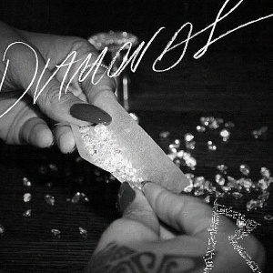 A capa do single "Diamonds" mostra diamantes sendo enrolados como fumo - Reprodução/Instagram