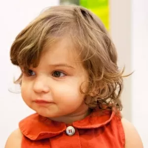 Franja em sale cabelo ondulado infantil