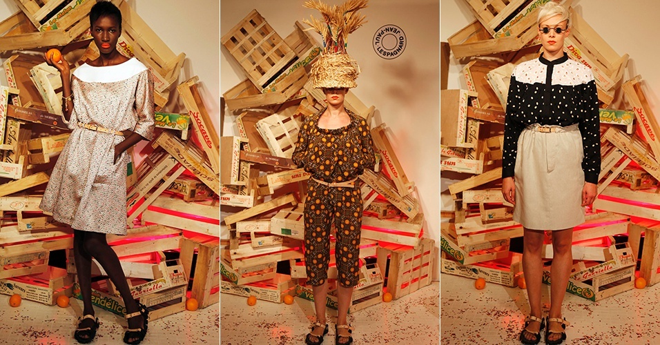 Looks de Jean Paul Lespagnard para o Verão 2013 durante a semana de moda de Paris (25/09/2012) - Charles Platiau/Reuters