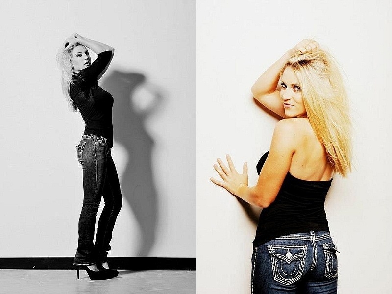 Meghan Hardin, nova musa do golfe, posa para fotos em seu site oficial - Divulgação