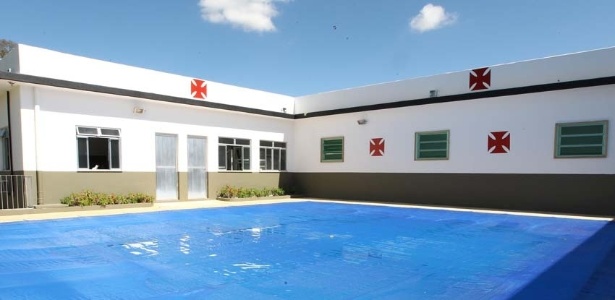 O reformado CT de Itaguaí conta com uma piscina para a utilização dos jovens da base - Marcelo Sadio/ site oficial do Vasco