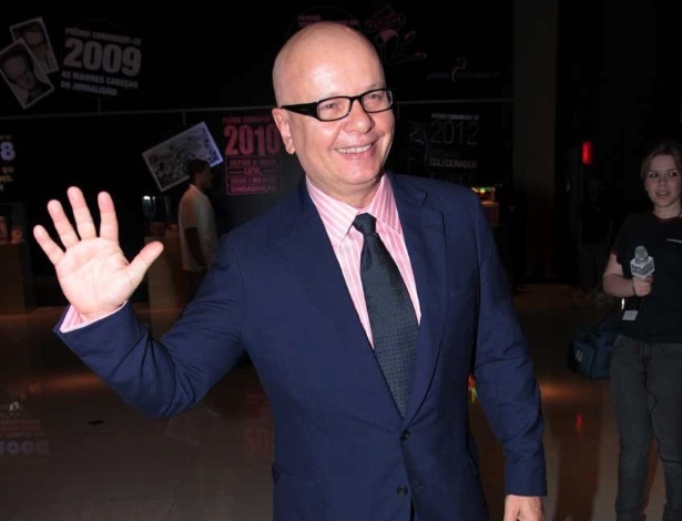 O humorista Marcelo Tas na entrega do Prêmio Comunique-se no HSBC Brasil, em São Paulo (25/9/12) - Orlando Oliveira/AgNews