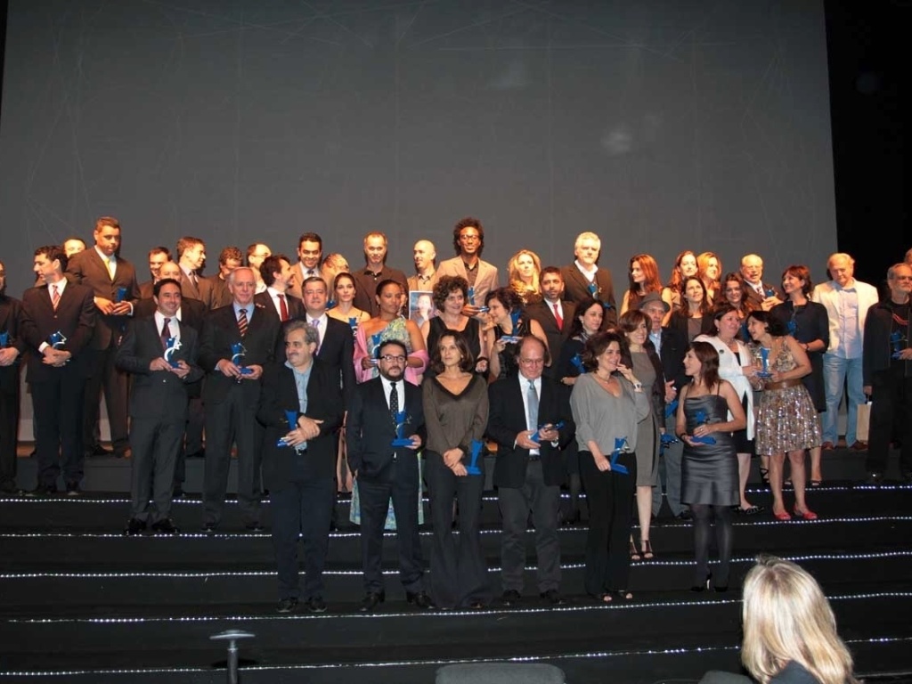 Os vencedores do Prêmio Comunique-se 2012 sobem ao palco (25/9/12) - Orlando Oliveira/AgNews