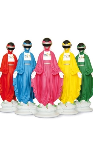 Virgem Maria na versão "Power Rangers", da artista plástica Soasig Chamaillard - Reprodução/soasig-chamaillard.com