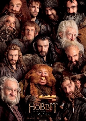 O cineasta Peter Jackson divulgou imagem do cartaz do filme "The Hobbit: An Unexpected Journey" (27/9/12) - Reprodução/Empire Online