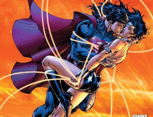 Super Homem beija a Mulher Maravilha no reboot da DC - Divulgação