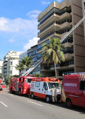 O incêndio atingiu dois apartamentos no Leblon, zona sul do Rio de Janeiro - Fernando Maia/UOL