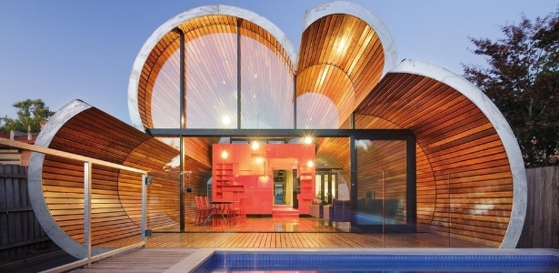 "Casa-nuvem" de McBride Charles Ryan, é um anexo a uma casa de estilo eduardiano na Austrália - Divulgação