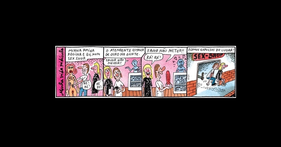 Tira do cartunista Adão, da biografia "Momentos Brilhantes da Minha Vida Ridícula" - Reprodução