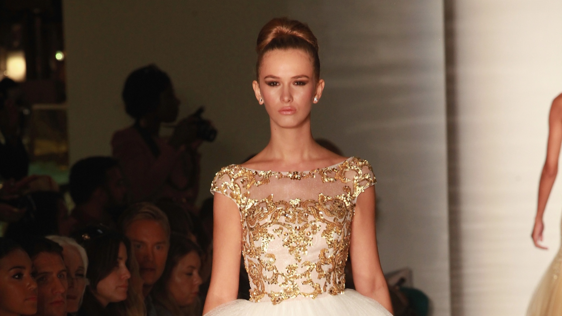 Desfile da estilista Sherri Hill na semana de moda de Nova York Primavera/Verão 2013 (07/09/2012) - Getty Images