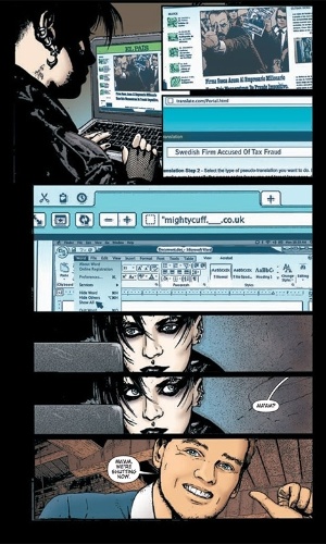 Página da graphic novel "Os Homens que Não Amavam as Mulheres", que será lançada pela DC Comics em 13 de novembro - Reprodução