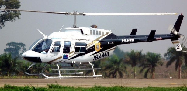 Fio de sistema responsável por potência de hélices de helicóptero do Ibama foi cortado; PF investiga - Nicélio Silva/Ibama 
