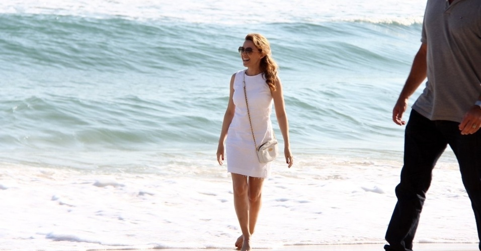 A cantora Kylie Minoque esteve na praia de Ipanema, zona sul do Rio (3/10/12). Kylie veio ao Rio para divulgação de dois filmes que fazem parte da programação do Festival do Rio