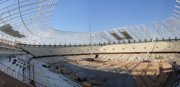 Estádio de Fortaleza já tem quase 90% de suas obras concluídas
