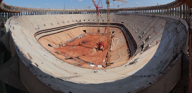 O Mané Garrincha, em Brasília, será palco apenas do jogo de abertura do torneio